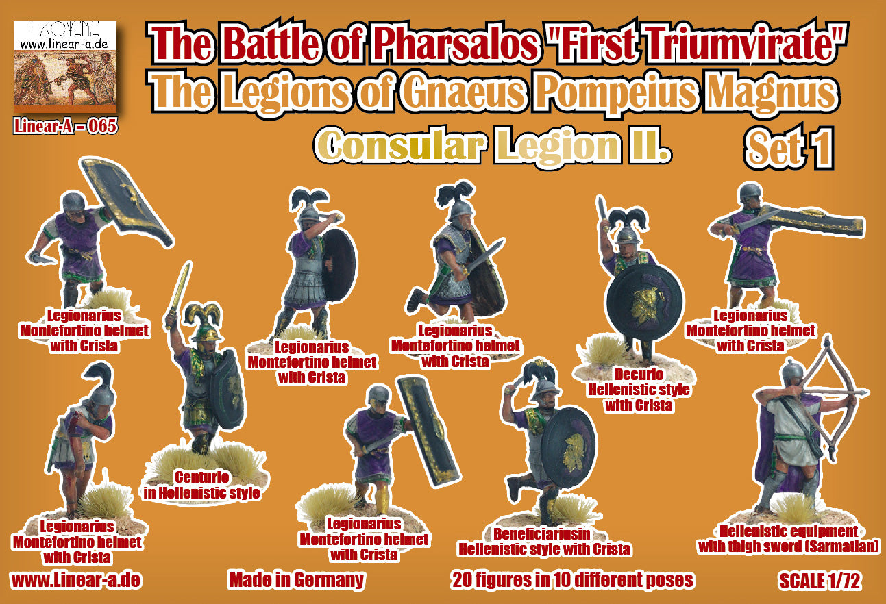 Linear-A LA065 1:72 The Legions of Pompeius Set 1 (3D-Printed)