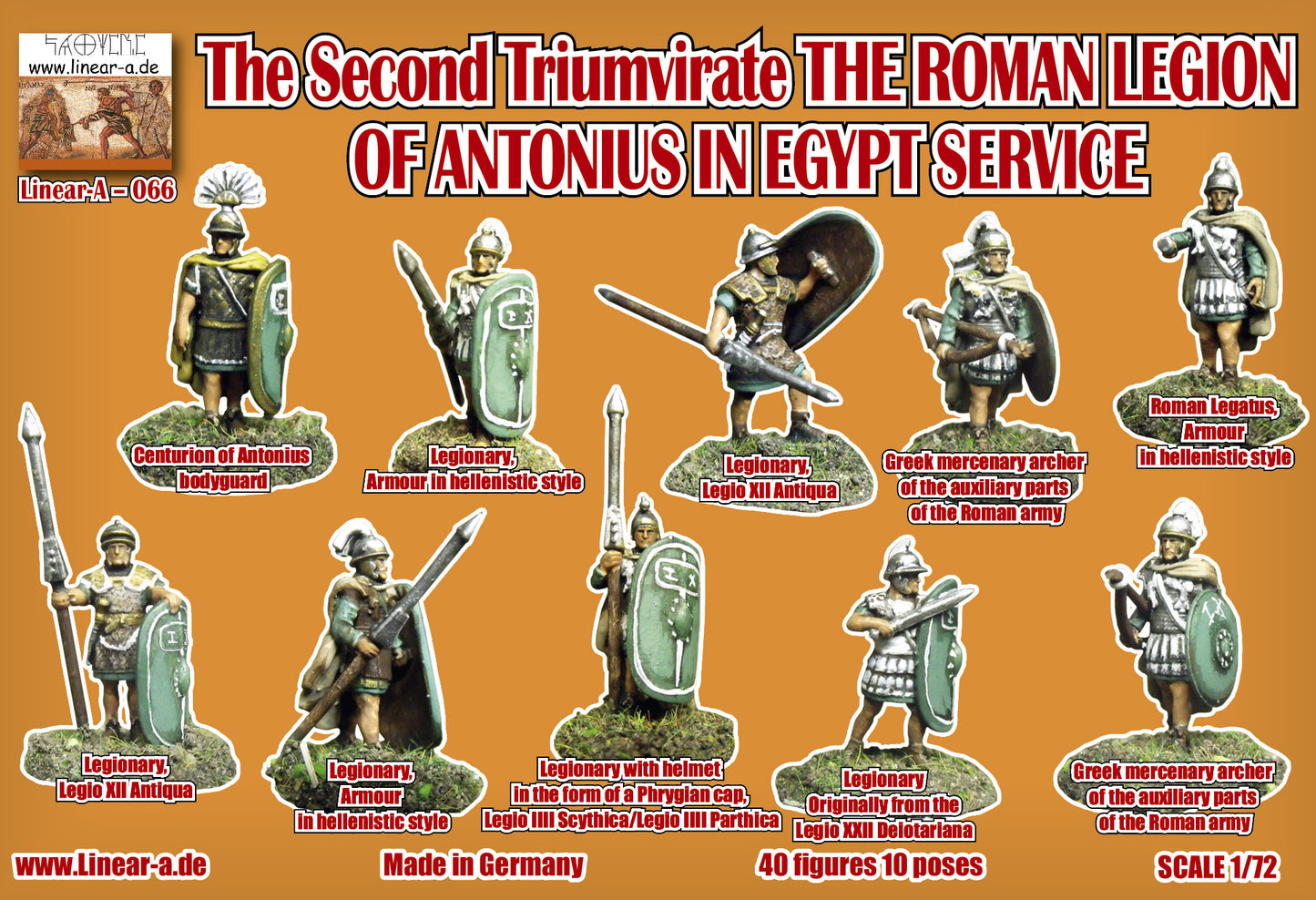 Linear-A 066 1:72 The Roman Legion of Antonius in Egypt Service