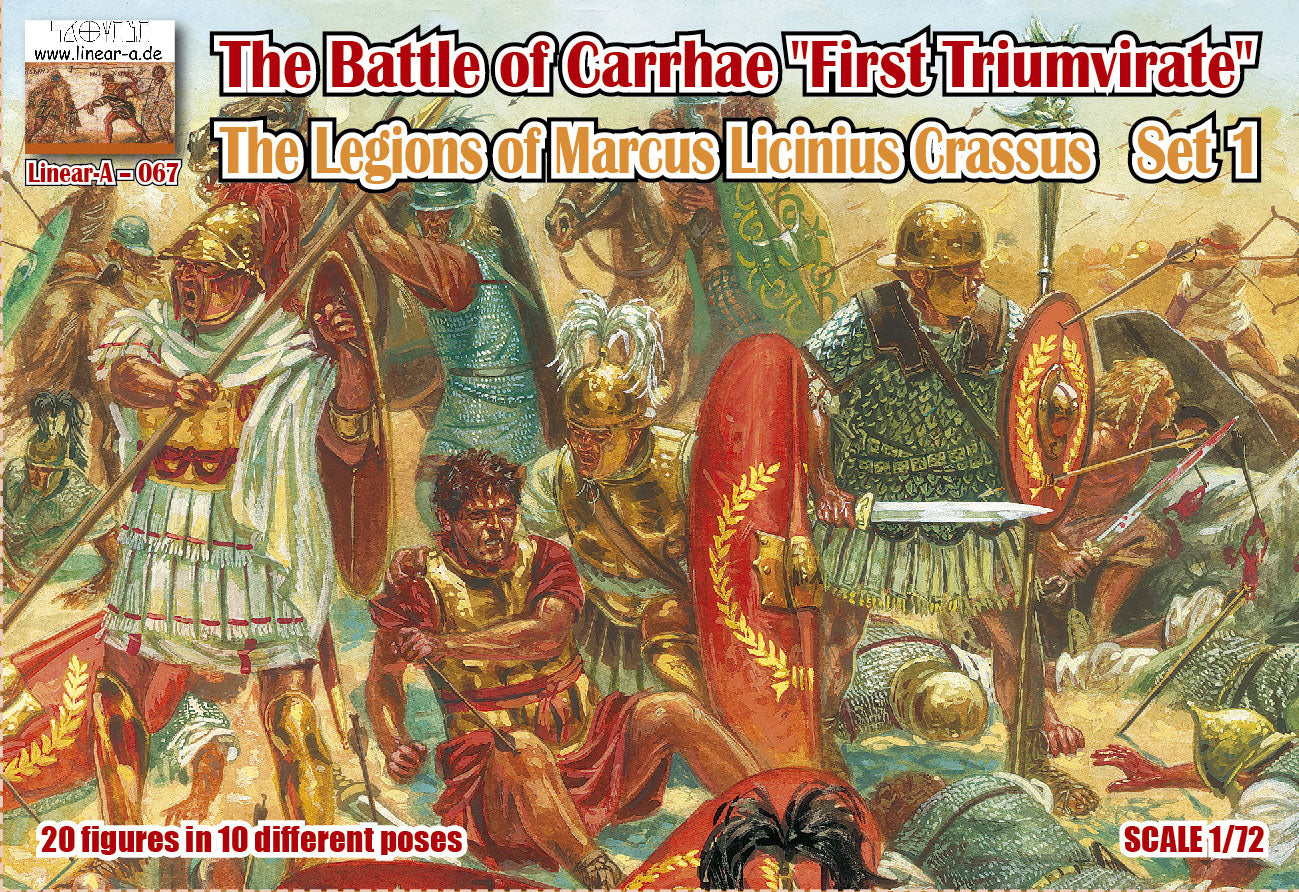 Linear-A LA067 1:72 The Battle of Carrhae 'First Triumvirate' The Legions of Marcus Licinius Crassus Set 1 (3D-Printed)