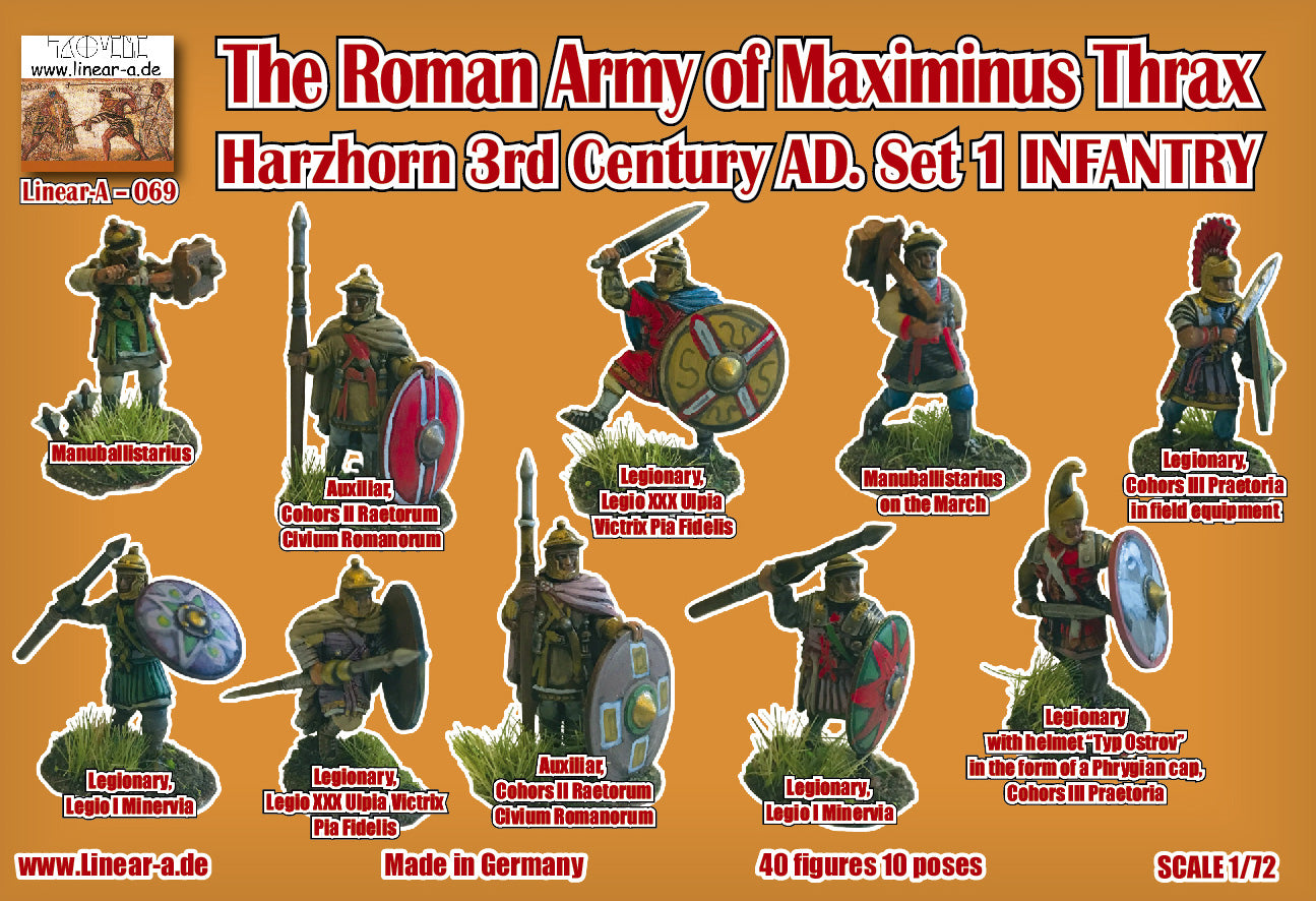 Linear-A 069 1:72 The Roman Army 3rd Century AD Infantry Set 2
