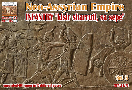 Linear-A 084 1:72 Neo-Assyrian Empire Infantry "kisir sharruti, sa sepe" Set 5