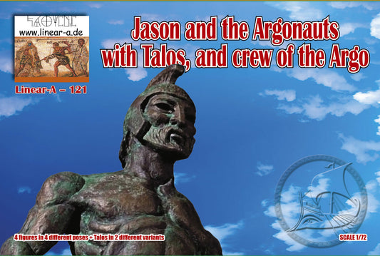 Linear-A LA121 1:72 JASON AND THE ARGONAUTS WITH TALOS, CREW OF THE ARGO