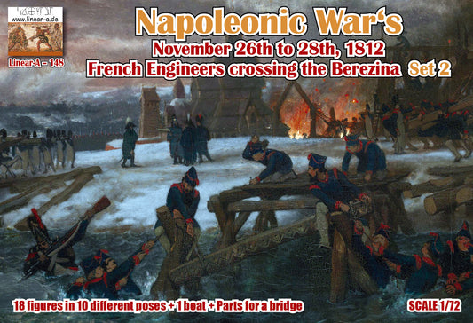 Linear-A LA148 1:72 Napoleonic Wars French Engineers crossing the Berezina Set 2