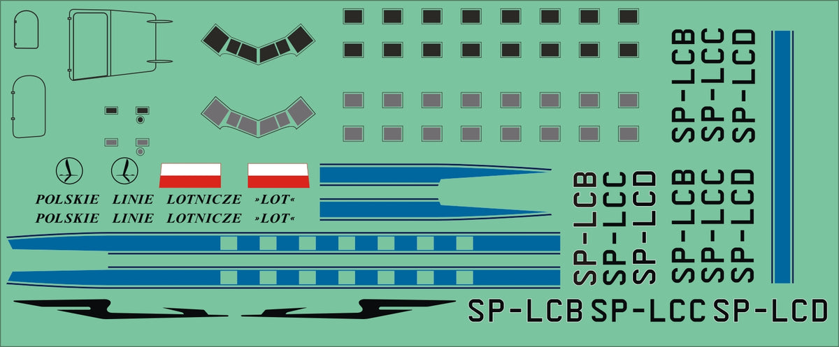 Lima Oscar Decals 144010 1:144 Douglas DC-3 LOT