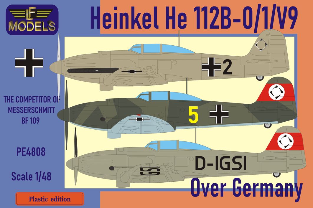 LF Models PE4808 1:48 Heinkel He-112B-0/1/V9 over Germany