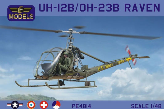 LF Models PE4814 1:48 UH-12B / UH-23B Raven (Korean war, France, Swiss, Dutch)