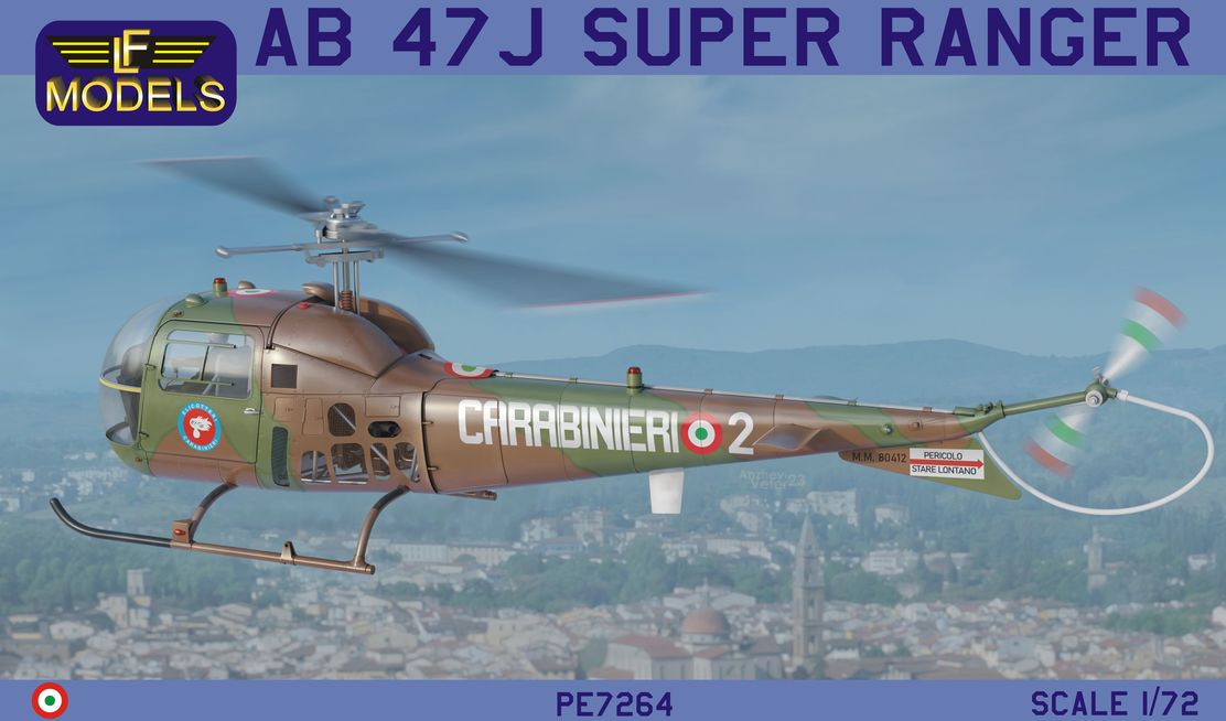 LF Models PE7264 1:72 AB 47J Super Ranger (Carabinieri, SAR rescue, Italian AF)