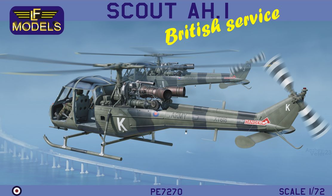 LF Models PE7270 1:72 Westland Scout AH.1 British service