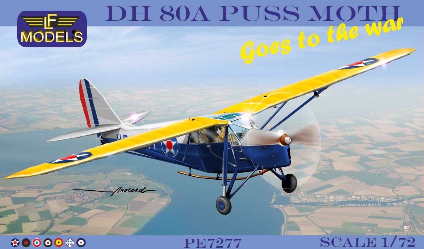LF Models PE7277 1:72 de Havilland DH -80A Puss Moth Goes to the War
