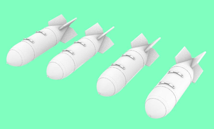 LF Models 3D7208 1:72 BINC 400 Incendiary Bomb 4pcs (3D-Printed)
