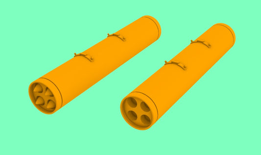 LF Models 3D7209 1:72 LAU-10 A ZUNI Rocket Pod 2pcs (3D-Printed)