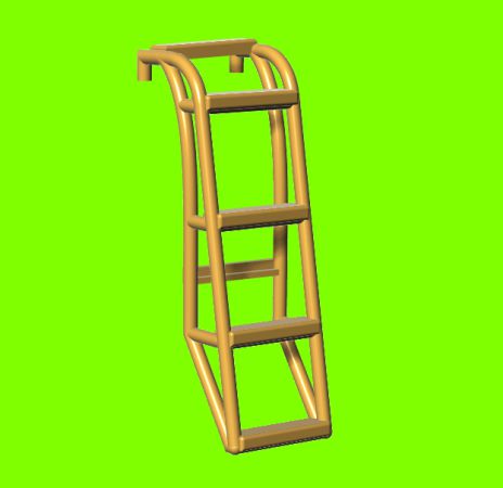 LF Models 3D7237 1:72 Access ladder for the Aermacchi MB-326K Impala 3D-Printed