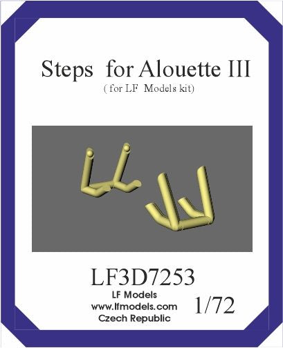 LF Models 3D7253 1:72 Steps for Alouette III 3D printed accessories for Alouette III