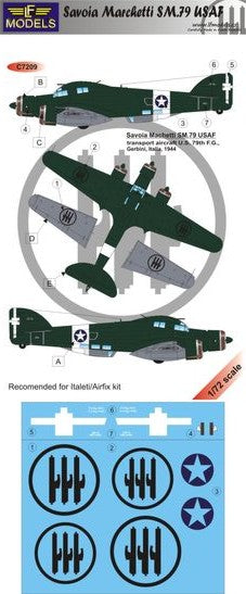LF Models C7209 1:72 Savoia-Marchetti SM.79 USAF