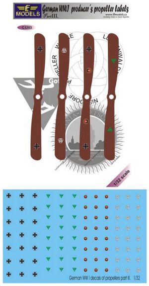 LF Models C3203 1:32 German WWI producer's propeller manufacturer logos part 3