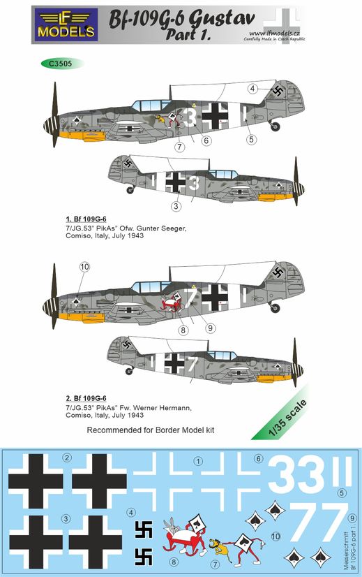 LF Models LFMC3505 1:35 Messerschmitt Bf-109G-6 Gustav Part 1