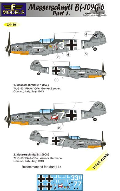 LF Models C44101 1:144 Messerschmitt Bf-109G-6 Comiso Part 1