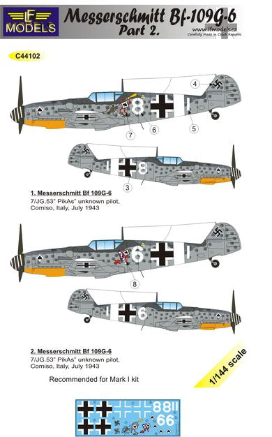 LF Models C44102 1:144 Messerschmitt Bf-109G-6 Comiso Part 2