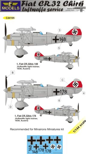 LF Models LFMC44105 1:144 Fiat CR.32 Chirri Luftwaffe Service