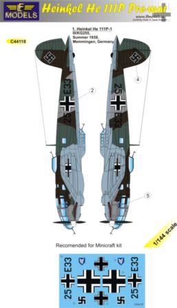 LF Models C44118 1:144 Heinkel He-111P Pre-war