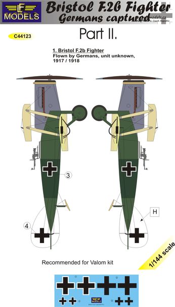 LF Models C44123 1:144 Bristol F.2b Fighter Germans Captured Part II.