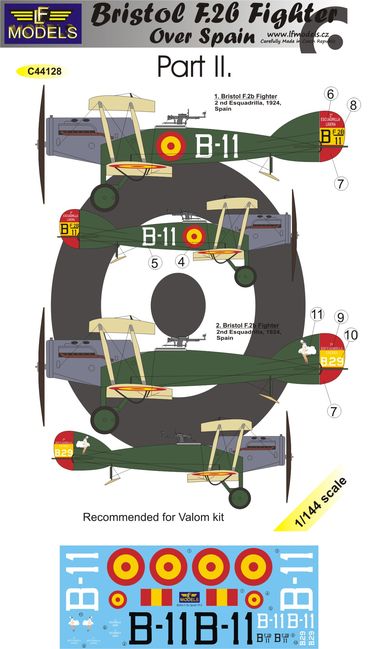 LF Models C44128 1:144 Bristol F.2b Fighter over Spain Part II.