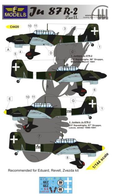LF Models C4420 1:144 Junkers Ju-87R-2 'Stuka' part 2