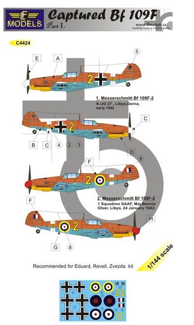 LF Models C4424 1:144 Captured Messerschmitt Bf-109F-2 part 1