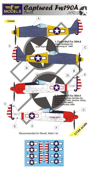 LF Models C4446 1:144 Captured Focke-Wulf Fw-190A-8 part 2