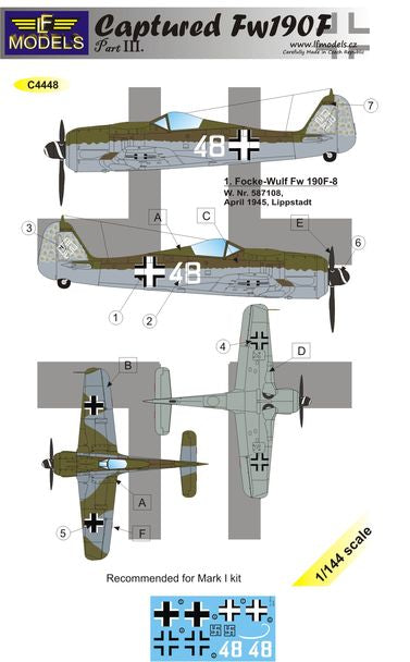 LF Models MC4448 1:144 Captured Focke-Wulf Fw-190F-8 part 3