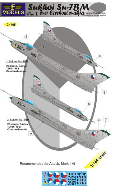 LF Models C4465 1:144 Sukhoi Su-7BM over Czechoslovakia Part 1