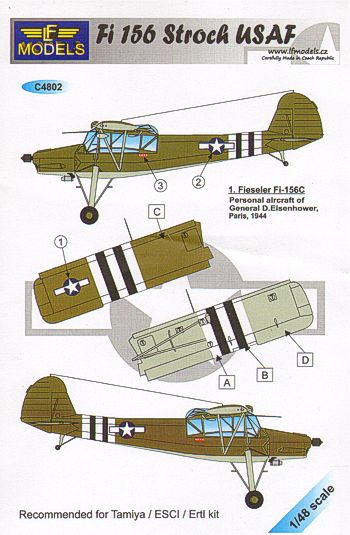 LF Models C4802 1:48 Fieseler Fi-156C 'Storch' USAF captured