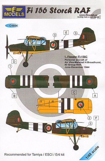 LF Models C4804 1:48 Fieseler Fi-156C 'Storch' RAF