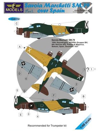 LF Models C48112 1:48 Savoia-Marchetti SM.79 over Spain - Part I
