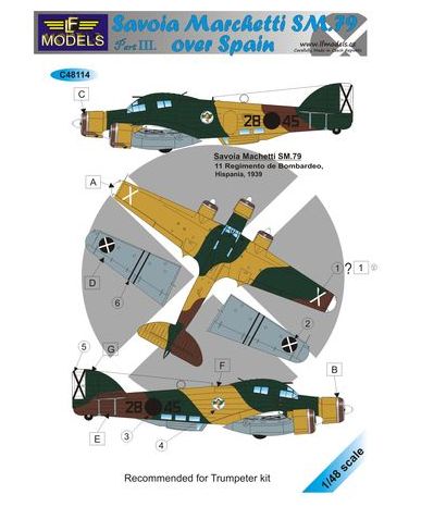 LF Models C48114 1:48 Savoia-Marchetti SM.79 over Spain - Part III.
