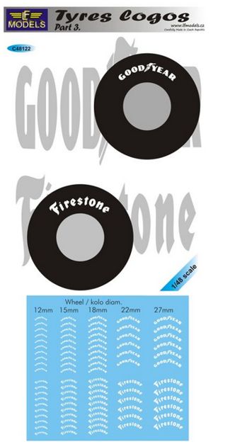 LF Models C48122 1:48 Tyre manufacturer logos - Part III Goodyear and Firestone