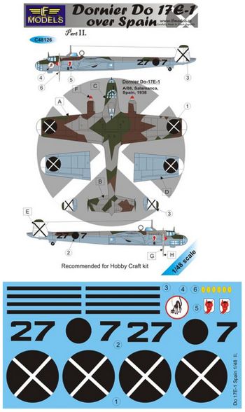 LF Models MC48126 1:48 Dornier Do-17E-1 over Spain - part II