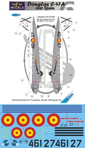 LF Models C48137 1:48 Douglas C-47A over Spain