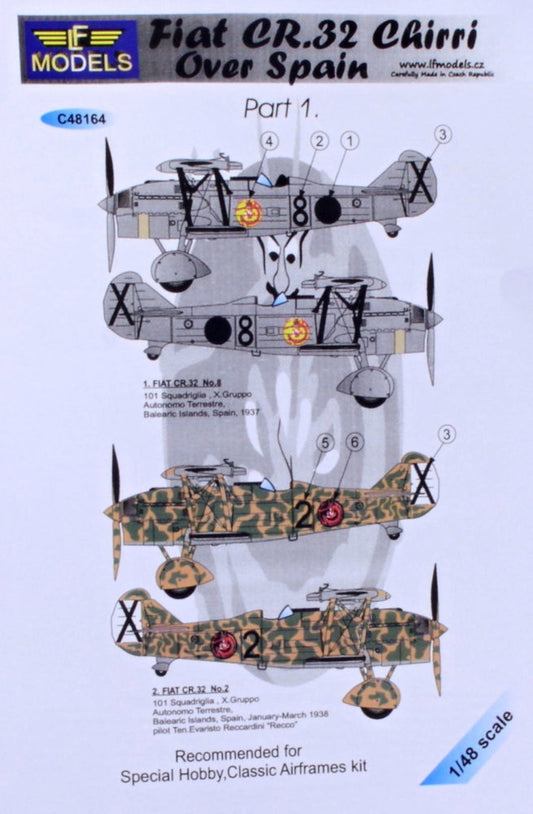 LF Models C48164 1:48 Fiat CR.32 Chirri over Spain Pt.1