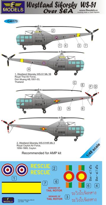 LF Models MC48173 1:48 Westland-Sikorsky WS-51 over SEA