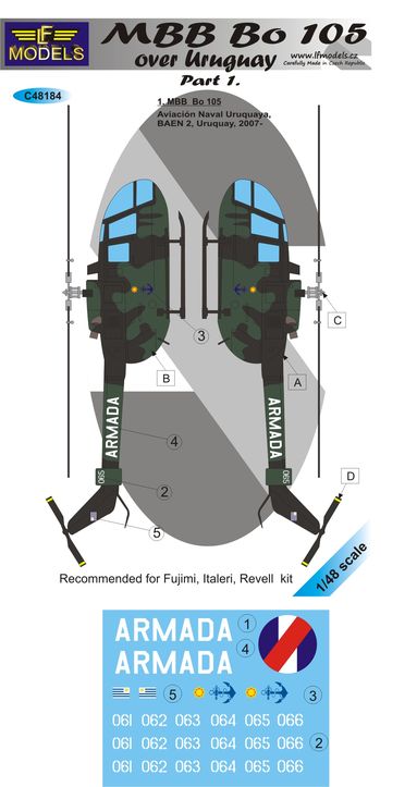 LF Models MC48184 1:48 MBB Bo-105 over Uruquay part 1