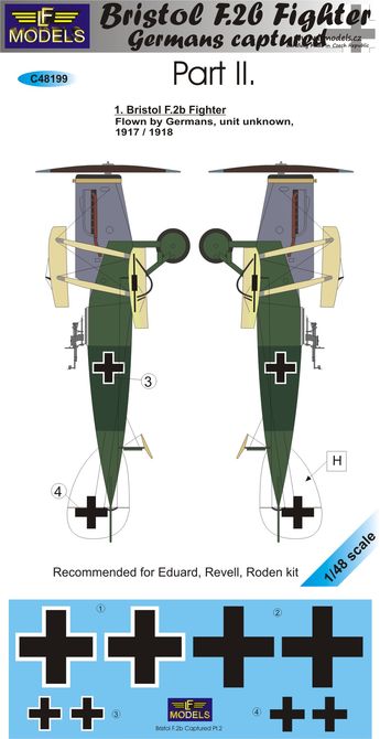 LF Models MC48199 1:48 Bristol F.2b Fighter Germans Captured Part II