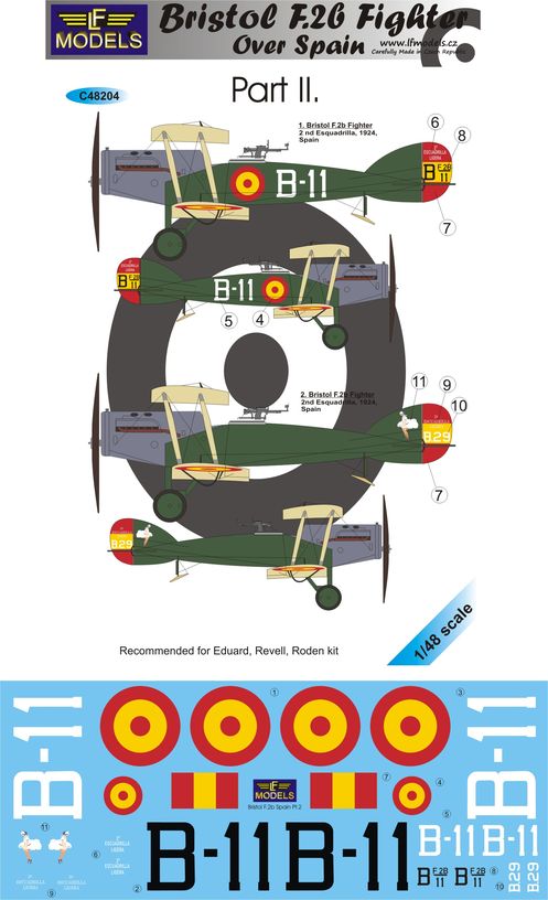 LF Models C48204 1:48 Bristol F.2b Fighter over Spain Part II.