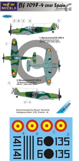 LF Models MC4836 1:48 Messerschmitt Bf-109F-4 over Spain