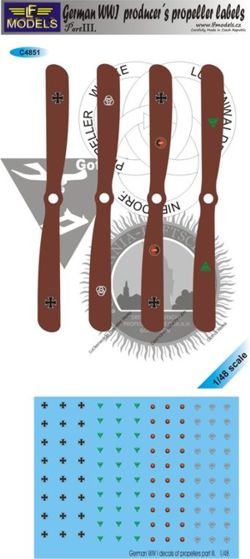 LF Models C4851 1:48 German WWI propeller manufacturer logos - Part III