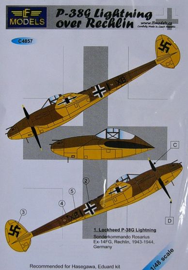 LF Models MC4857 1:48 Lockheed P-38G Lightning over Rechlin