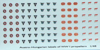 LF Models C4860 1:48 Austro-Hungarian propeller manufacturer logos