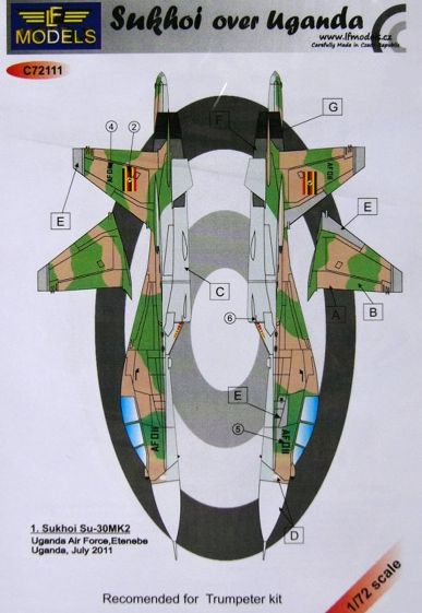 LF Models MC72111 1:72 Sukhoi S-30MK2 over Uganda