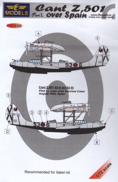 LF Models MC72120 1:72 Cant Z.501 over Spain - Part 1