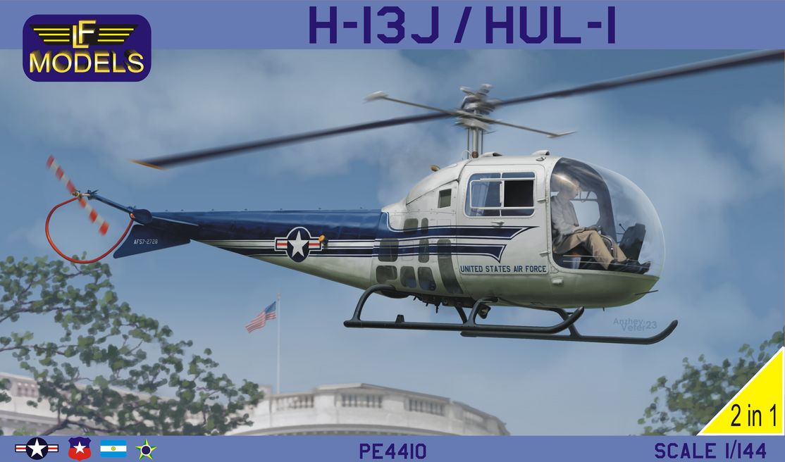 LF Models PE4410 1:144 H-13J/HUL-1 (US VIP Transport, US Navy, Brazil, Argentina, Chile)